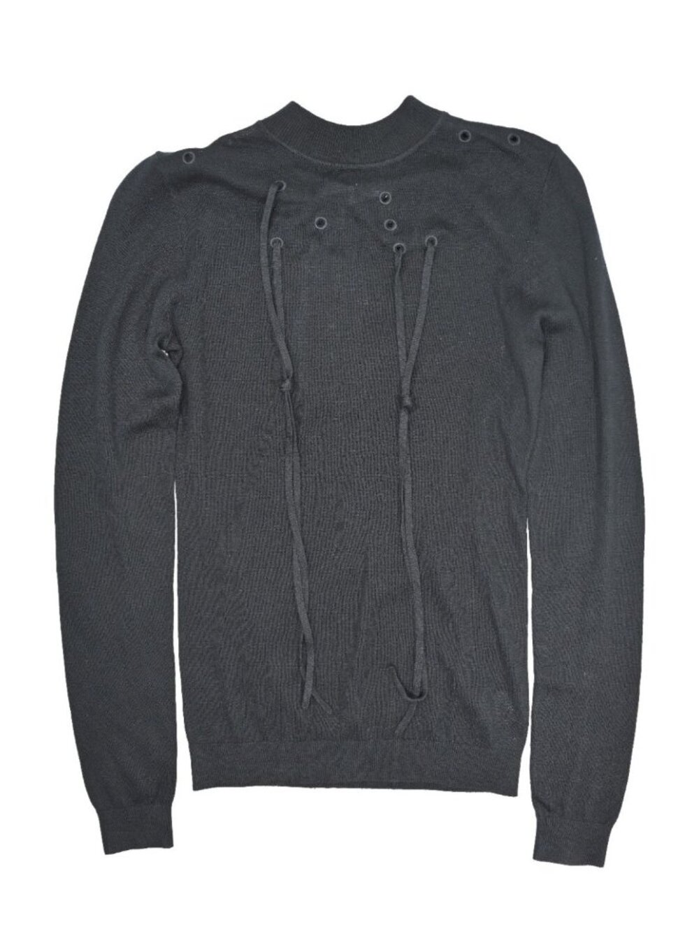 Palmer Harding Knit Silk Cotton Sweater in Black